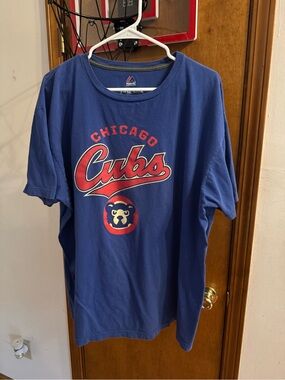 Majestic Royal Blue Chicago Cubs Graphic Tee
